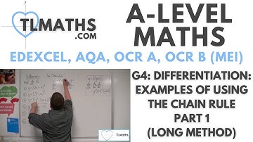 A-Level Maths: G4-02 Differentiation: Examples of using the Chain Rule Part 1 (long method)