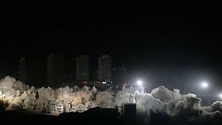 Watch: 19 buildings demolished at once