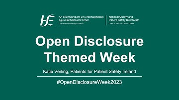 Open Disclosure Week 2023 – Day 3