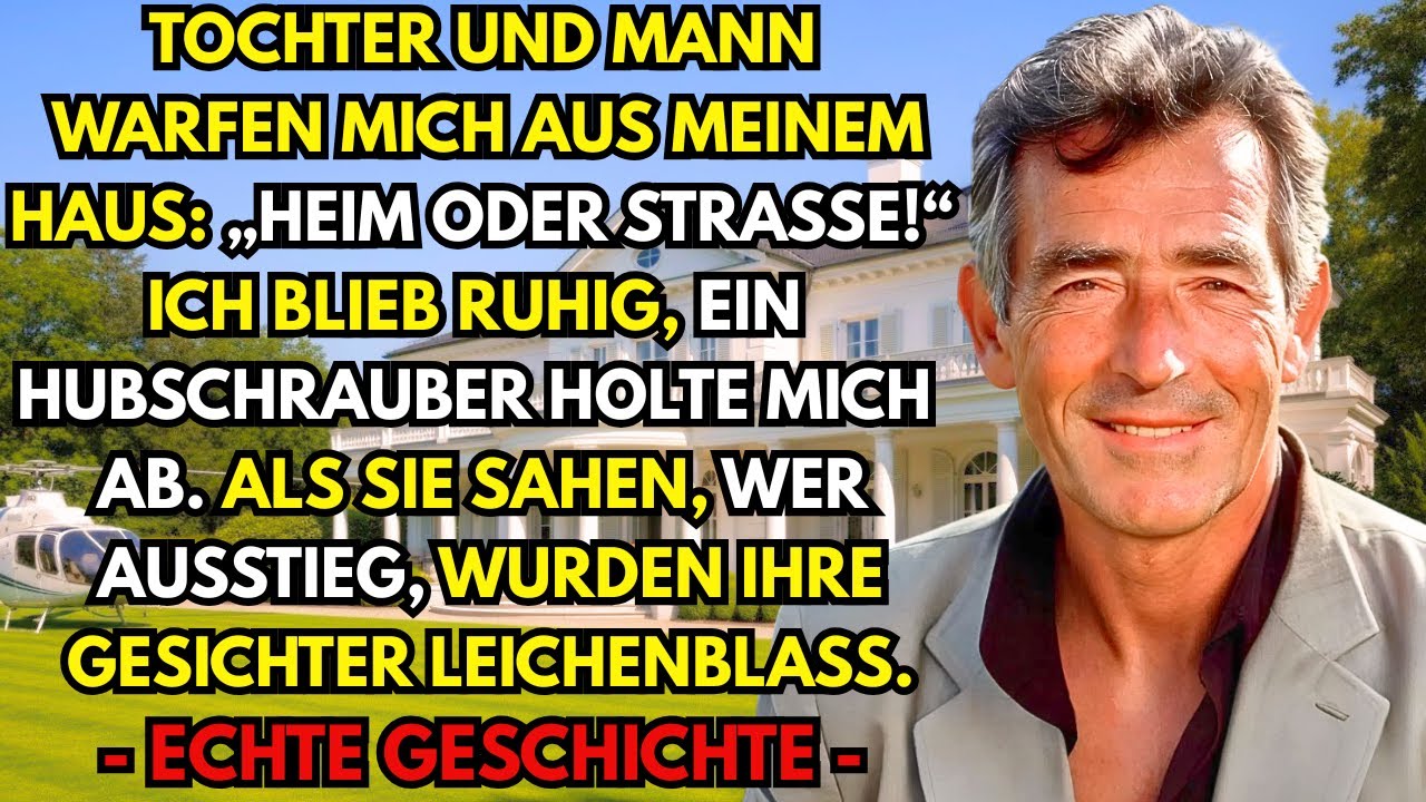 „Pflegeheim oder auf die Straße!“, schrie meine Tochter. Eine Stunde später...