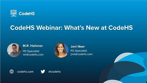 CodeHS Webinar: What
