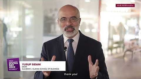 AUB Giving Day 2023 – A Thank You message from the Suliman S. Olayan School of Business