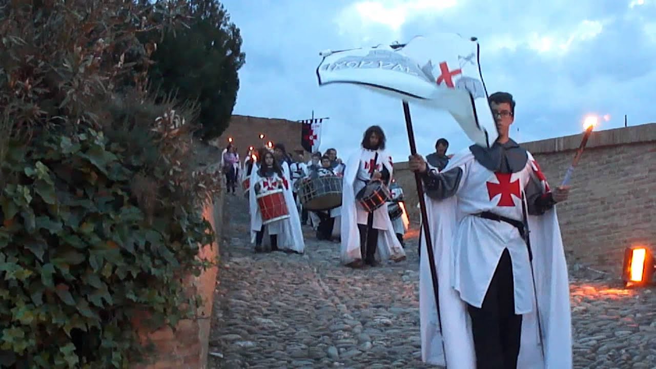 MONZÓN TEMPLARIO, PROCESIÓN DE ANTORCHAS, XIV HOMENAJE A GUILLEM DE MONT-RODÓN, MONZÓN