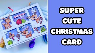 Christmas Cardmaking Tutorial 🎄 | Cute Deer Christmas Card