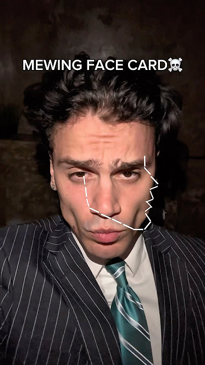 MEWING FACE CARD🧏🏻‍♂️🤫💀#mewing #face #jawline #shelove
