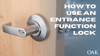 How does an entrance function (EN) lock work?