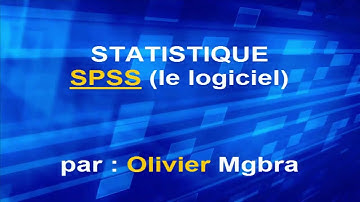 SPSS (tutoriel)/ Régression & Modèles de sélection, forward backward stepwise