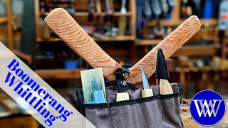 Whittling A Boomerang With Just Basic Tools