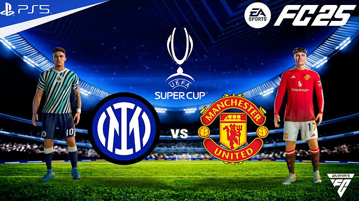FC 25 - Inter Milan vs Manchester united - UEFA Super Cup 2025 Match | PS5™ Gameplay | 4K