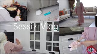 Mutfağı temiz tutmak için temizlik 🧼 Günlük ev temizliğim 🧽 Akşam yemeği 🍽 Sessiz vlog