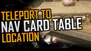 "Buried" Zombies - Nav Card Location - How to Teleport to Nav Card Table - Fountain Teleporter