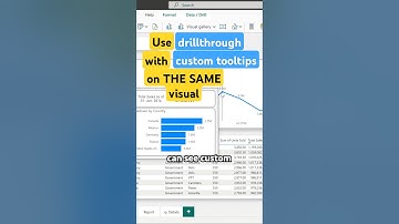 Drillthrough with Custom Tooltips in Power BI