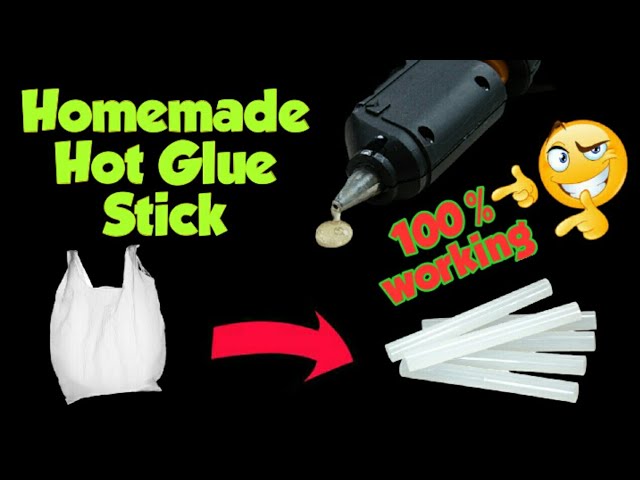 Homemade glue stick, Homemade glue gun sticks, Diy colour glue stick