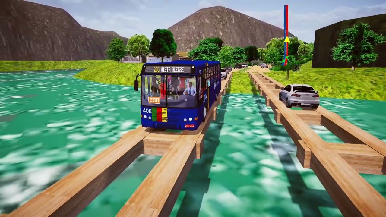 Proton Bus Simulator Mapa Vilarejo com o Marcopolo Torino 1999- Linha 200