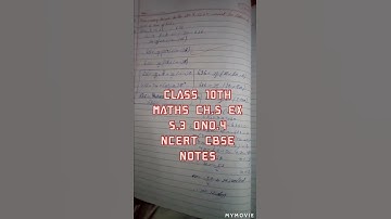CLASS 10TH MATHS CH.5 EX 5.3 QNO.4 NCERT CBSE NOTES #shortfeed #browsefeature #viralvideo #youtube