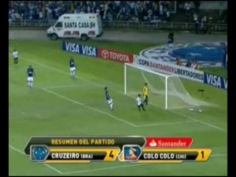 cruzeiro vs colo colo 4-1 copa libertadores 2010