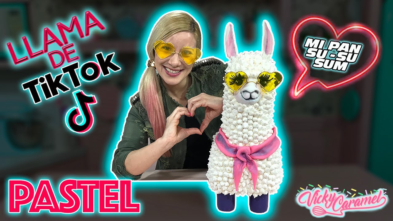 TORTA LLAMA DE TIK-TOK - CAKE GIGANTE - VICKY CARAMEL
