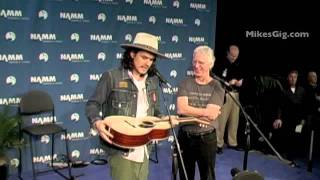 John Mayer at NAMM 2012 Introduces the Martin 00-45SC part 1 | MikesGig