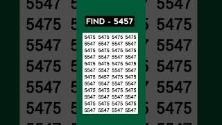 ASMR Eye Test 👁️ | Find 5457 Hidden Fast! | Most Relaxing Focus Challenge #Shorts