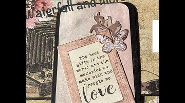 mini album  waterfall style series one keepsake from Kaisercraft 12x12