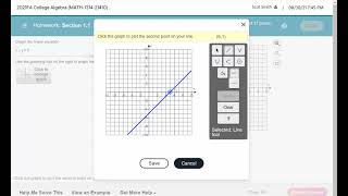 Graphing Linear Equations in MyLab Math