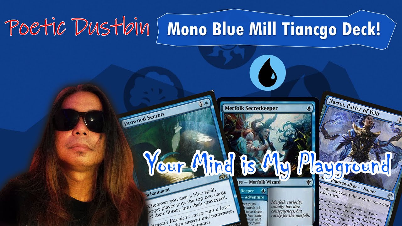 MTG Arena Mono Blue Standard Mill Deck w/ Ashiok, Narset, Drowned