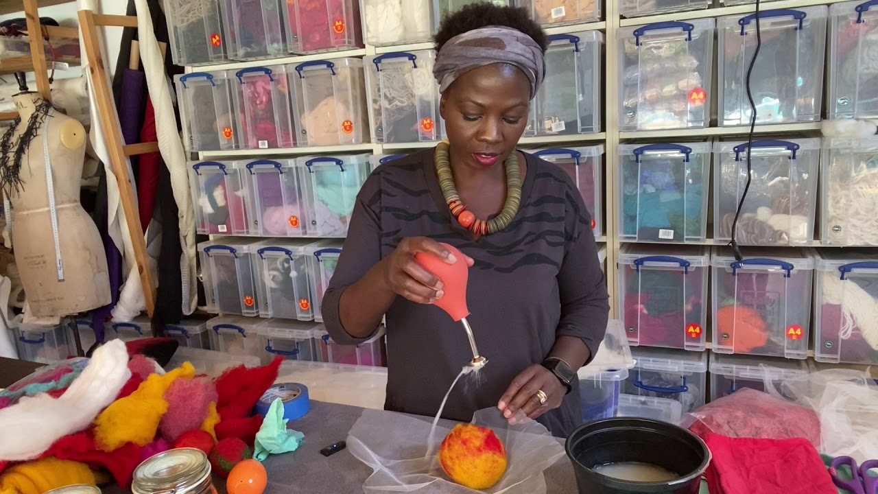 Stay home creative projects. Felted rattle balls - YouTube