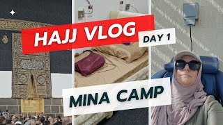 Inside Look at Hajj Vlog Day 1 Experience | Mina Camp View, What to Expect on Hajj (2023)