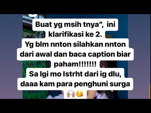 klatifikasi video yang  ke 2  dari sudarah Rosalina Ayamiseba