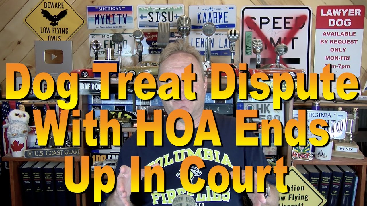Dog Treat Dispute w/HOA Ends Up In Court