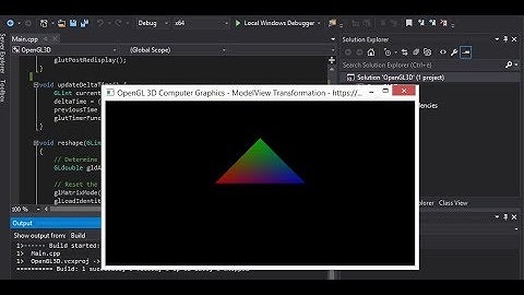 OpenGL (Realize 3D Level series): The first triangle
