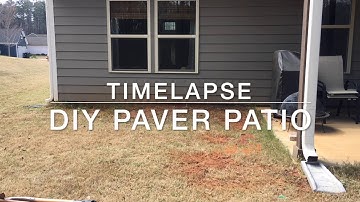 DIY Paver Patio Timelapse