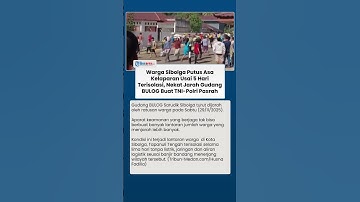 Warga Sibolga Putus Asa Usai 5 Hari Terisolasi, Jarah Gudang BULOG hingga Buat TNI-Polri Pasrah