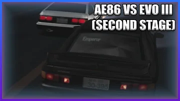 INITIAL D - AE86 VS EVO III (SECOND STAGE) [HIGH QUALITY]