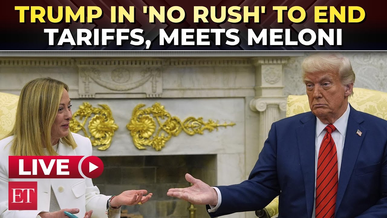 LIVE | Trump meets Italian PM Meloni, says he's in 'no rush' to end ...