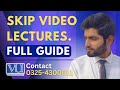 How to skip VU lectures | how to mark lecture as complete in virtual university