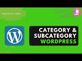 Add categories and sub-category | create category menu tab || WordPress tutorial for beginners