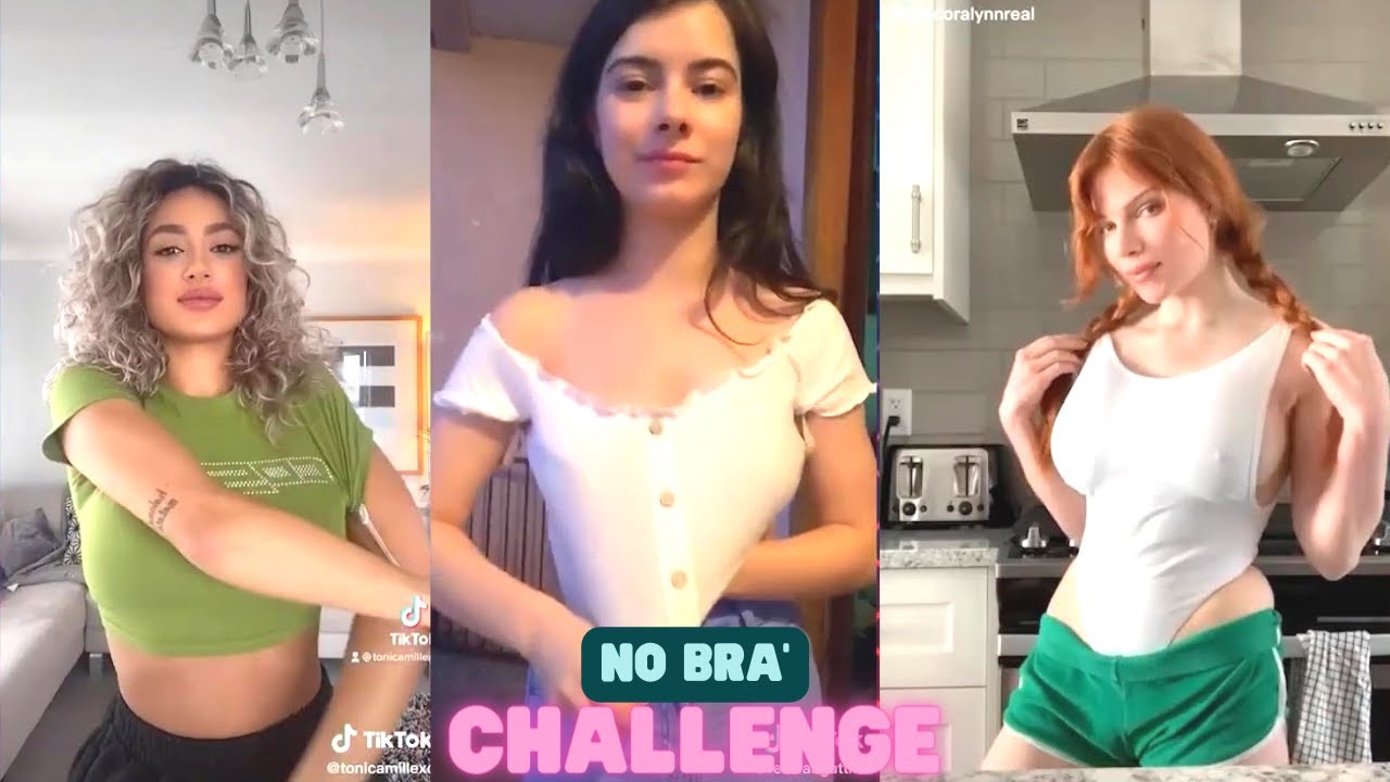 Girl No Bra Boobs Bounce Tiktok challenge #viral #foryou #nobrachallenge # boobs #tiktokviral #hot, 404-Not found, 404-Not found · Original audio