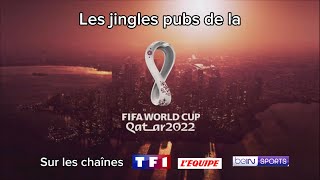2022 World Cup commercial intros on TF1, La Chaine L’Equipe, and Bein Sports channels