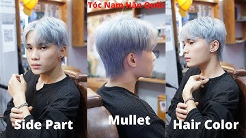 Kiểu Tóc Mullet _ Side Part Chất Nhất Quả Đất | Chia Sẻ Cách Nhuộm Và Cắt | Ng . Tuấn Barber 17