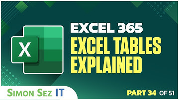 Excel 365 for Beginners: Quick Guide on Excel Tables (34 of 51)