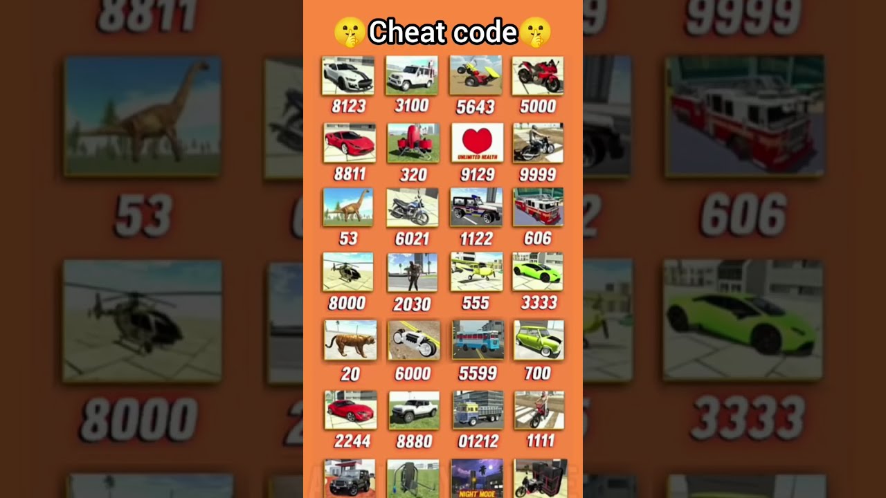 Dj bike+ tractor cheat code list # Indian bike driving 3d game # viral
