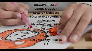 🖍️ Make Learning Fun! 80 Printable Coloring & Tracing Pages for Kids