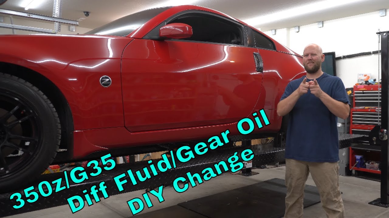 350z G35 Diff Fluid / Gear Oil Change 75w90 YouTube