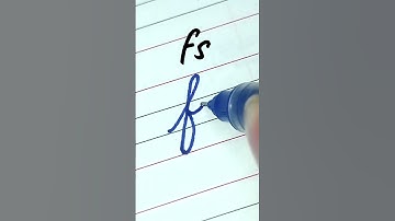 How to write small letter fs | Cursive writing a to z #cursivewriting #handwriting  #shorts