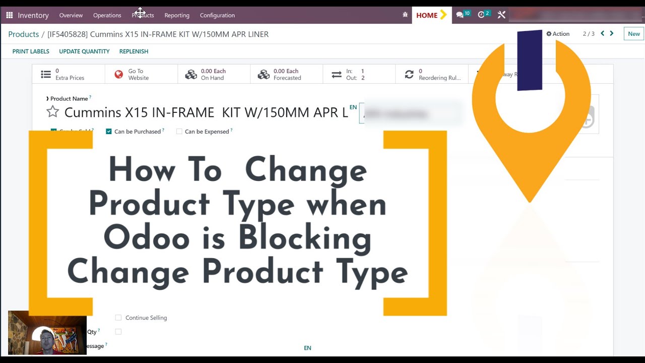 How to Change the Product Type in Odoo when Odoo is Blocking You from ...
