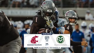 Washington State vs. Colorado State | Game Highlights | 2025 Pac-12 Football