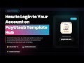 How to Login &amp; Use PayUtsab Template Hub 🔐 Create Your Portfolio &amp; Bio Website Easily!