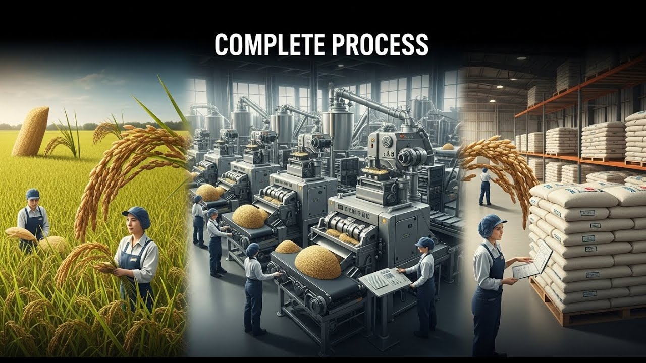 Process Esd Rice Images Rice Farming to Rice Processing Factory | Complete Step-by-Step Process ...