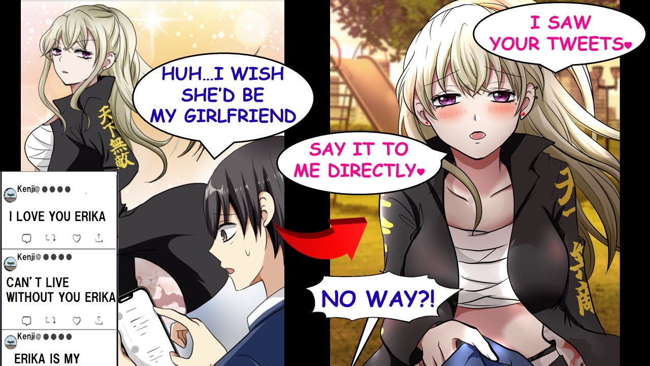 I Was Tweeting My Love to a Badass Girl I Adore Anonymously, but She Was Seeing It...【RomCom】【Manga】